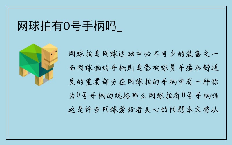 网球拍有0号手柄吗_