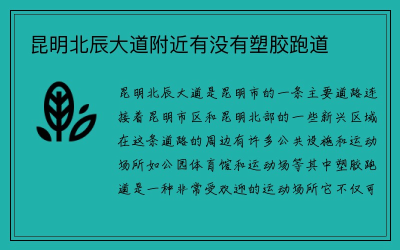 昆明北辰大道附近有没有塑胶跑道